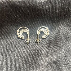 Elegant Silver Stud Earrings